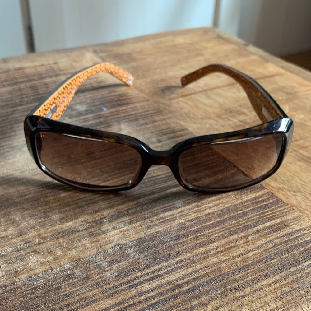 Coach Brown and Tan Sunglasses